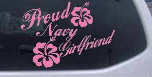 new year Girlfriend Hibiscus Flowers Military StickerB0068M29EO