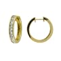 10k Yellow Gold Channel-Set Diamond Hoop Earrings (1 cttw, H-I Color, I2-I3 Clarity)