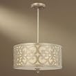 Minka Nanti Champagne Silver 3 Lt Chandelier 1493-252