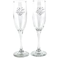 25th Anniversary Set of 2 Toasting Flutes