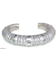 Sterling silver cuff bracelet, Mystique