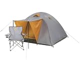 Grand Canyon Trekkingzelt PHOENIX L (4 Personen), Grau/ Sand, 220x250x135