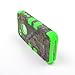 JUSTING@Apple iPhone 5C 3-piece Triple Layer Hybrid Real Tree Camo Hybrid Hard Case Cover (Green)