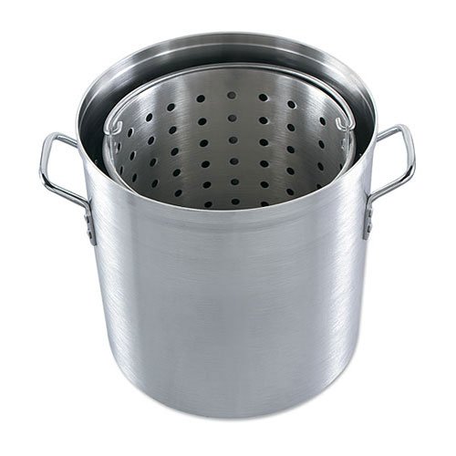 Alegacy EWAB40 40 Qt Aluminum Stock Pot w/ Basket and Lid (Eagleware)