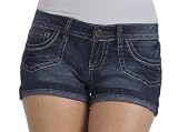 Wallflower Denim Pork Chop Pocket Heavy Stitch Short Shorts