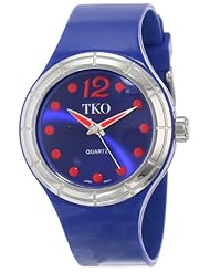 TKO ORLOGI Womens TK531-NV Candy Collection Fun Colorful Rubber Watch