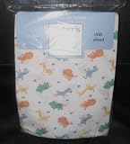 Carter's Child of Mine Jungle Animals Knit Baby Boy Nursery Crib or Toddler Bed Fitted Sheet