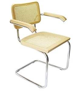 chair breuer cesca cane marcel chrome natural arm amazon