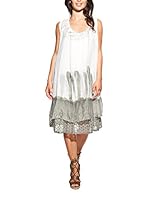 Laura Moretti Vestido (Blanco / Oliva)