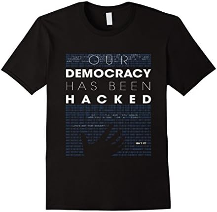 Men's MR - Robot F-society Hacked t-shirt Large Black