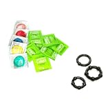 Beyond Seven Assorted Colors Latex Condoms Lubricated 108 condoms Plus 3 Black Beaded ERECTION AIDS Beyond Seven Assorted Colors Latex Condoms Lubricated 108 condoms Plus 3 Black Beaded ERECTION AIDS