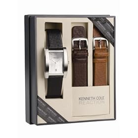 Kenneth Cole New York Mens's Boxed Sets Leather Watch #KC5111-NY