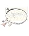 JNX Dance Charm Twist Love Sing Live Heaven Bracelet Inspirational Card by Jewelry Nexus