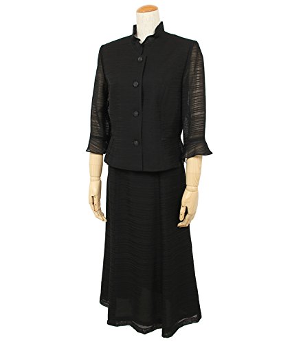 (京都スタイル) kyoto style ブラックフォーマル スーツ 夏用 サマーフォーマル 2点セット 喪服