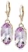 10k Yellow Gold Pink Amethyst Earrings