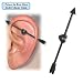Black Arrow Thru Heart Titanium Industrial Barbell Black Arrow Thru Heart Titanium Industrial Barbell