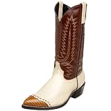 Laredo Men’s 61161 Classic 13″ Wingtip Boot,Bone/Lizard Print,6.5 D US
