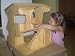 Wooden Natural Dollhouse