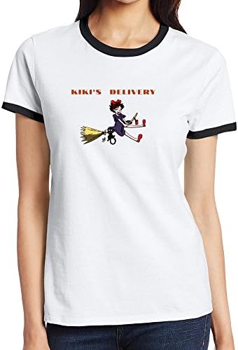 Kiki S Delivery Service Contract Color T Shirt For Womens' O-Neck M Black