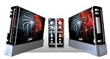 Bundle Monster Vinyl Skins Accessory For Nitendo Wii Game Console - Cover Faceplate Protector Sticker Art Decal - Spiderman