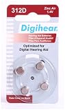 Digihear 312 Hearing Aid batteries - Optimized For Digital Hearing Aids - 20 packs of 4 (80 Batteries) (Expire: Oct 2011)