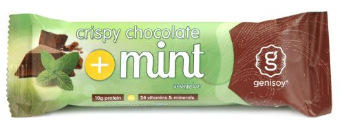 Genisoy Soy Protein Bars, Artic Frost Crispy Chocolate Mint,1.98-Ounce Bars 12-Count Boxes