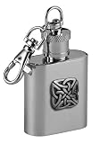 Review Sterling & Classic SC1069 / Celtic Square 1oz Keyring Stainless Steel Hip Flask