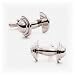 Weightlifters Barbell Cufflinks