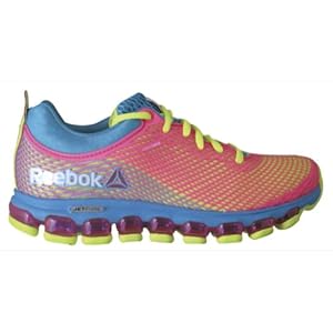 Reebok Women's ZJet Running Shoe,Flight Blue/Solar Yellow/Solar Pink,7.5 M US