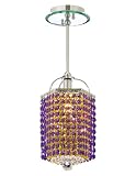 Pecaso Lighting 8112-S BV-LT-ST Cubix Pendant with Strass Swarovski Crystal