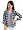 Navy White Green Blue Flannel Plaid