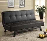 Vicente Futon Sofa Bed Black by Lifestyle