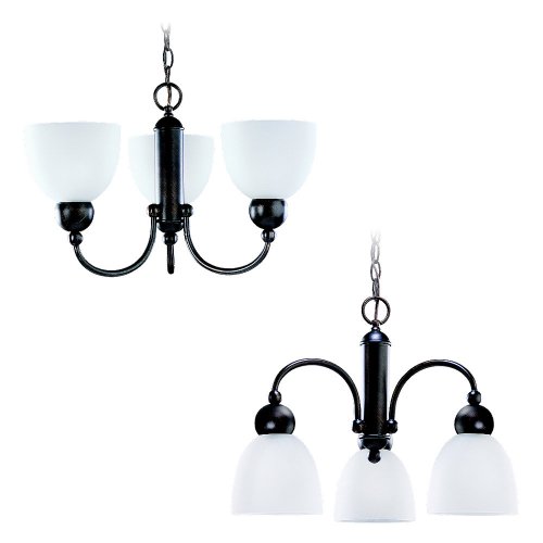 Sea Gull Lighting 31035-777 Three-Light Metropolis Chandelier - Copper Revival Finish