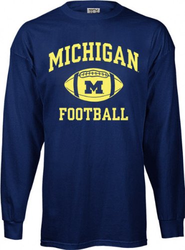 Michigan Wolverines Perennial Football Long Sleeve T-Shirt