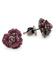 Borgioni Ruby Rose Stud Earrings