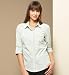 Info/Buy Pure Cotton Roll-Up Sleeve Stripe Shirt