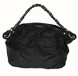 BCBG MAX AZRIA - BCBGMAXAZRIA Georgia Large Black Leather Tote Purse