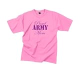 Womens "Proud Army Mom" Pink T-shirt