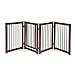 Primetime Petz 360 Configurable Dog Gate with Door â€“ Indoor Freestanding Walk Through Wood Pet Gate