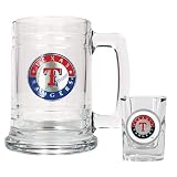 Texas Rangers Beer Mug And Shot Glass Boilermaker Set