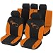 Unitec 84949 Autositzbezugset "Reptilia" orange