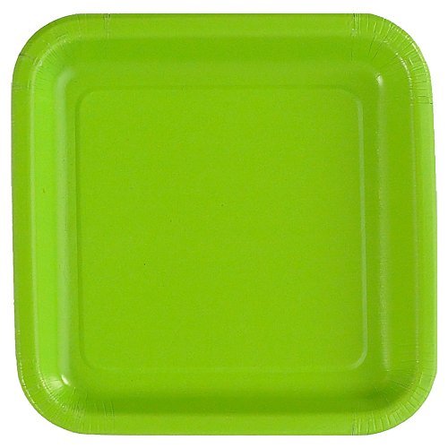 Lime Green Square Dessert Plates (12 count)