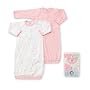 Gerber Brand 2 Pack Girl's Placket Front Gown, 0-6 Month