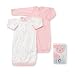Gerber Brand 2 Pack Girl's Placket Front Gown, 0-6 Month