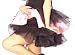 Adult Short Black Crinoline with Black Trim - Womens Std.
