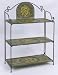 3-Shelf Metal Display Unit with Hand Painted Bird Designs by AA Importing