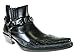 Alfa Men's M1084 Ankle High Westren Cowboy Boots Metal Chain and Harness