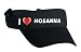 Embroidered Visor with I Love Hosanna