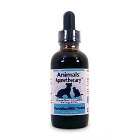 Animals’ Apawthecary – Dandelion/Milk Thistle – Herbal Tincture for Dogs and Cats – 2oz bottle