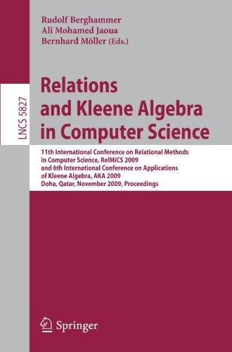 relations and kleene algebra in computer science 11th international conference on relational methods in computer